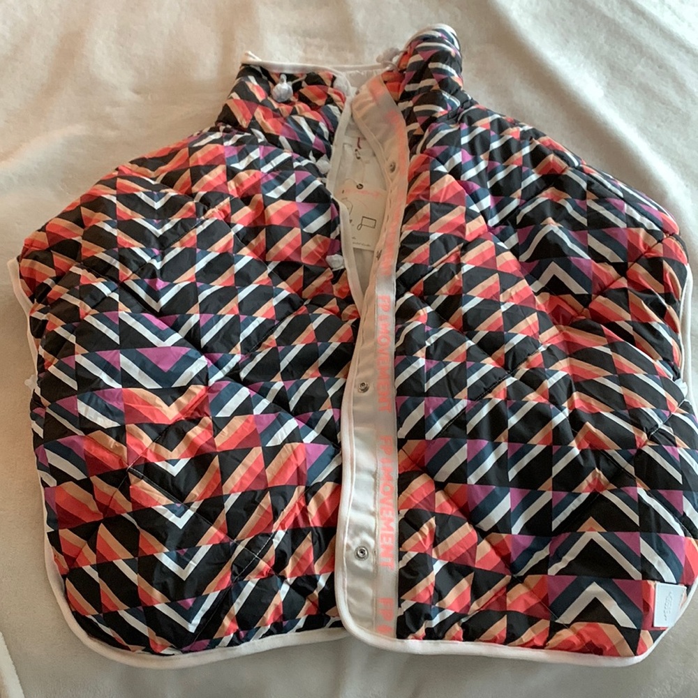 Free People Movement Chill Out Packable Puffer Poncho Quilted Vest One Size
